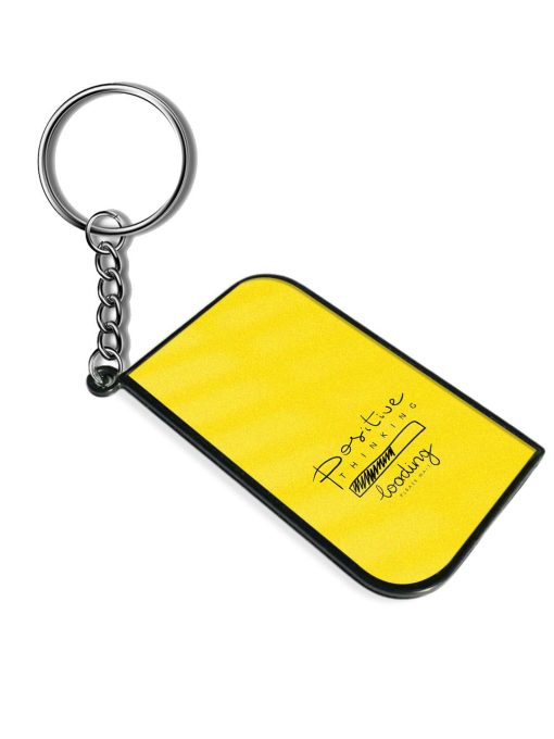 Positive Thinking Concept Keychain Zapvi