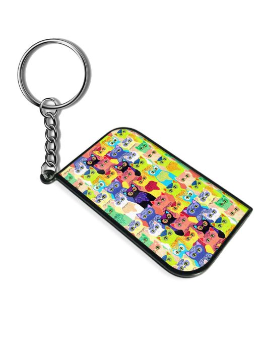 Cute Colorful Cats Keychain Zapvi