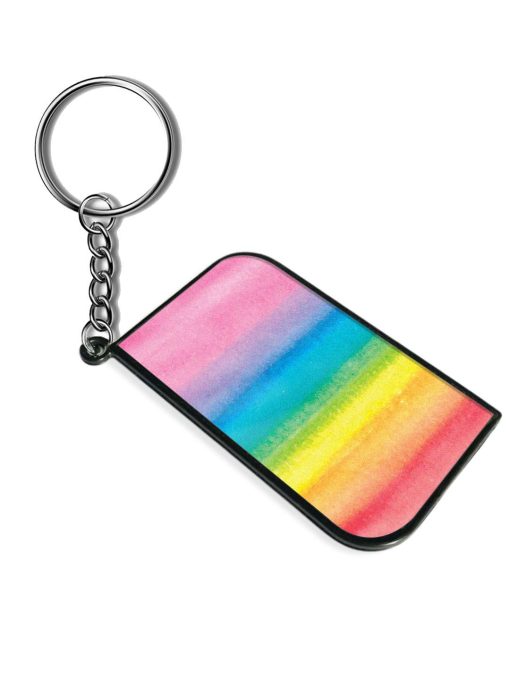 Watercolor Rainbow Brush Keychain Zapvi