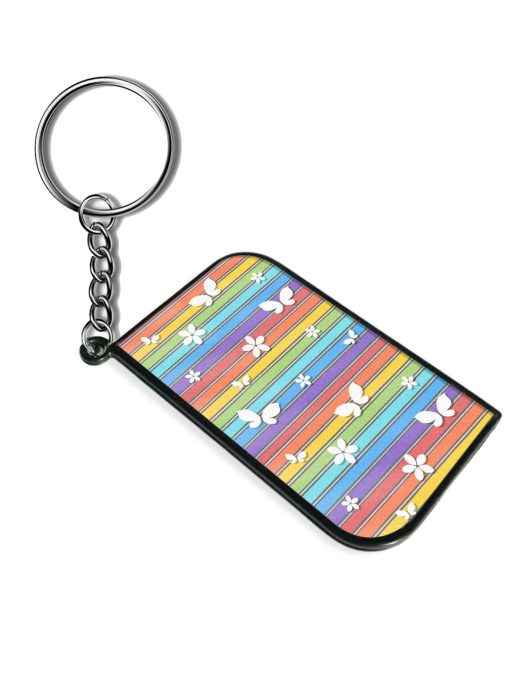 Seamless Pattern Silhouettes Keychain Zapvi