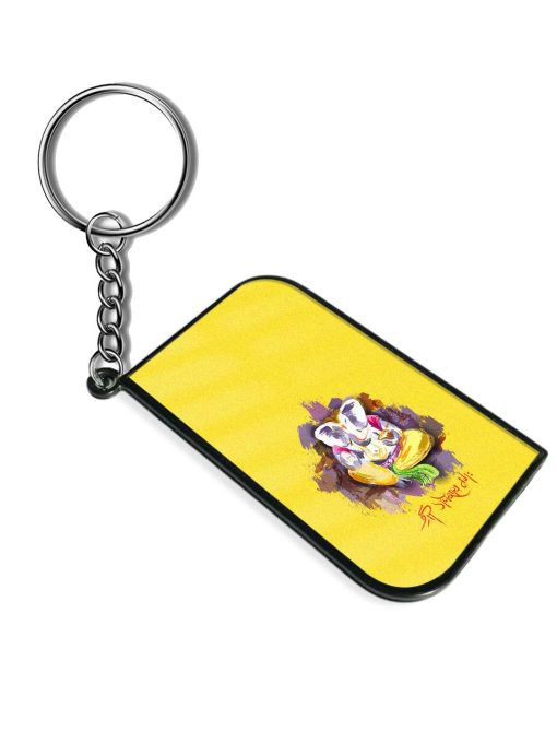 Illustration Lord Ganesha Keychain Zapvi