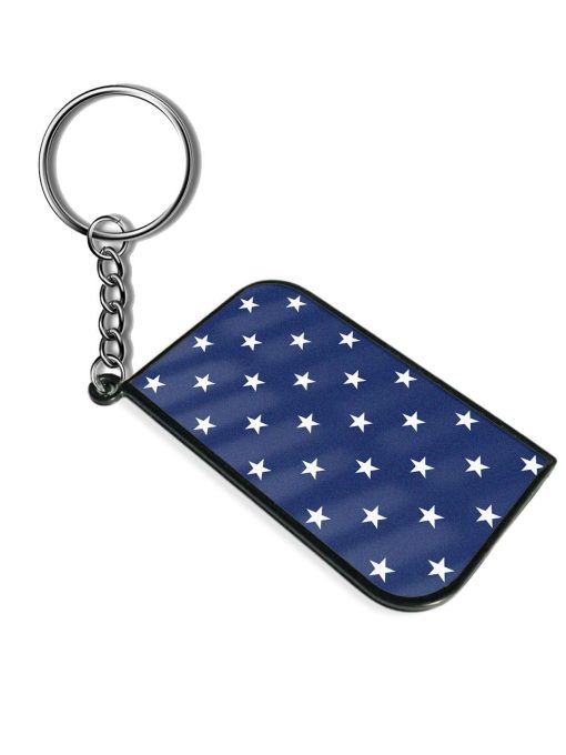 White Star Pattern Keychain Zapvi