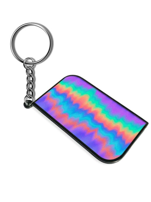 Holographic Psychedelic Illustration Keychain Zapvi