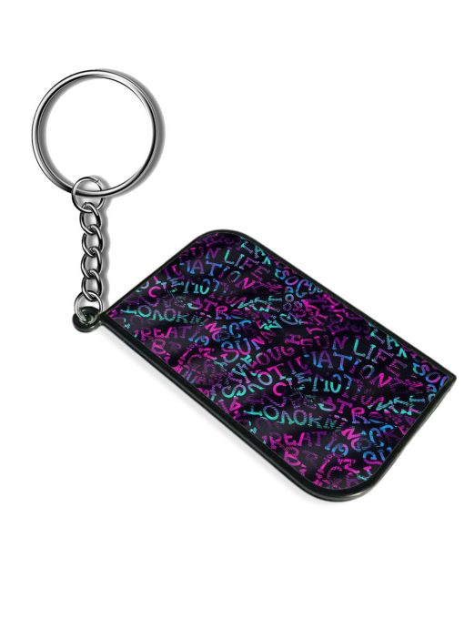 Abstract Seamless Lettering Keychain Zapvi