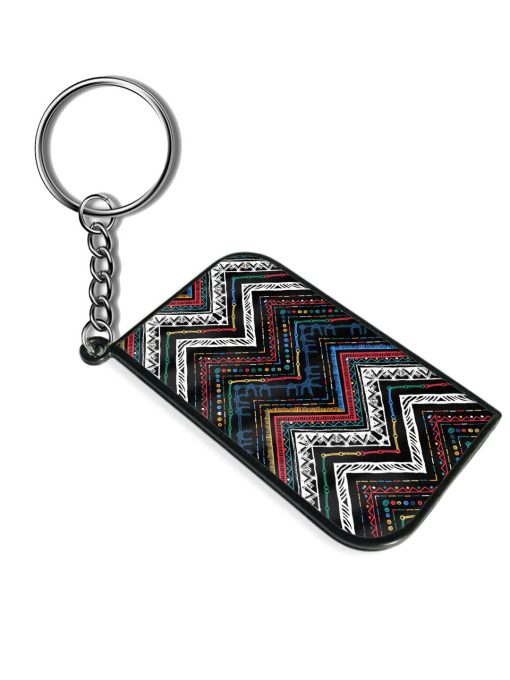 Seamless Ethnic Zigzag Keychain Zapvi