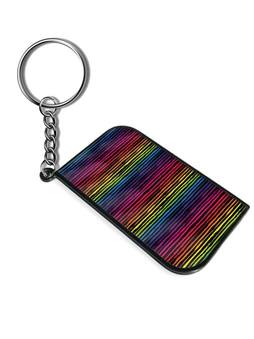 Seamless Horizontal Striped Keychain Zapvi