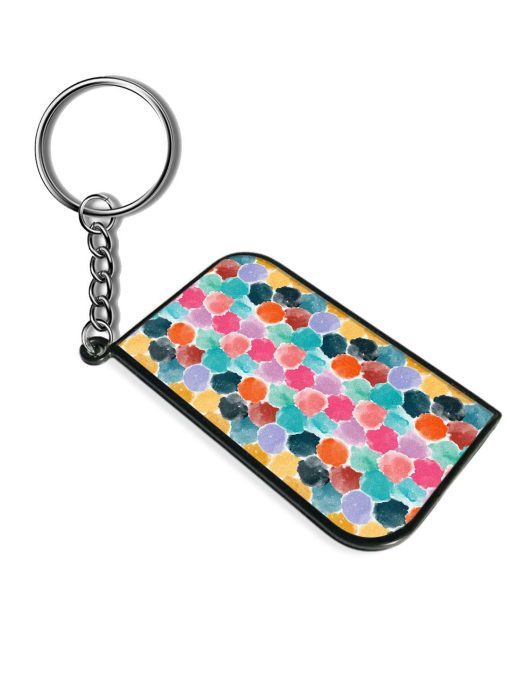 Colorful Seamless Pattern Keychain Zapvi