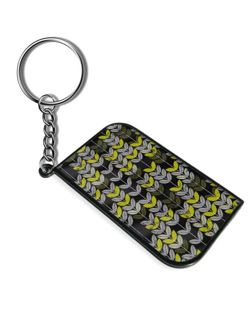 Retro Green Leaves Keychain Zapvi