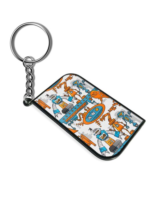 Seamless Pattern Cartoon Keychain Zapvi