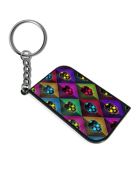 Skulls Seamless Pattern Keychain Zapvi