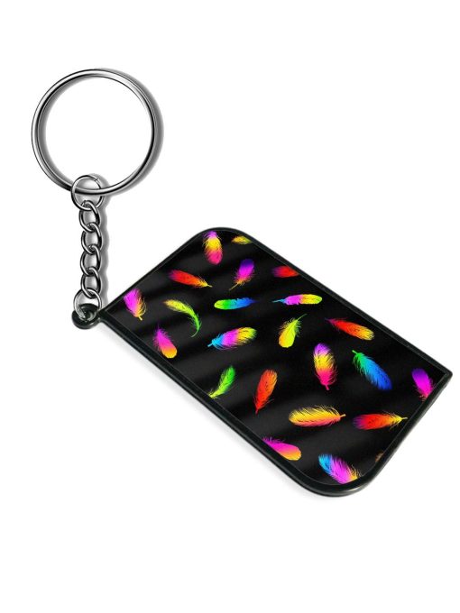 Neon Feather Keychain Zapvi