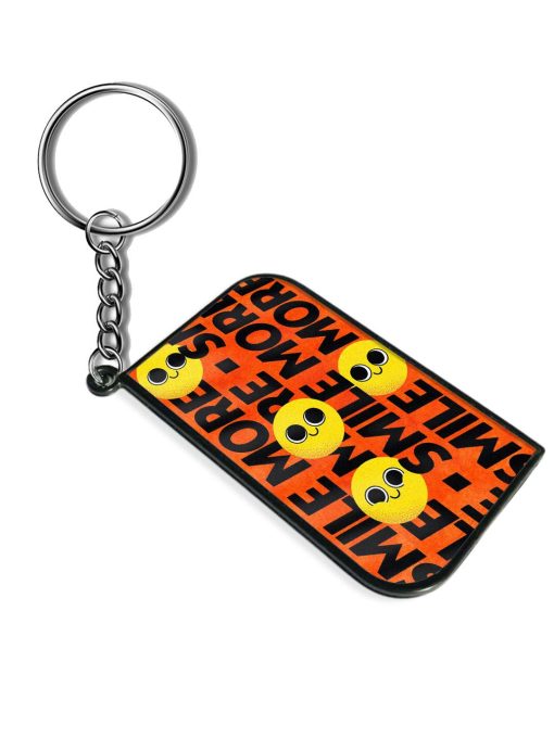 Smile More Design Keychain Zapvi