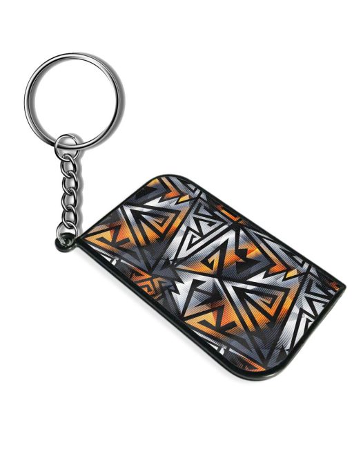 Abstract Metal Effect Keychain Zapvi