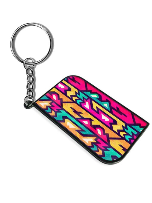 Colored Futurist Seamless Keychain Zapvi