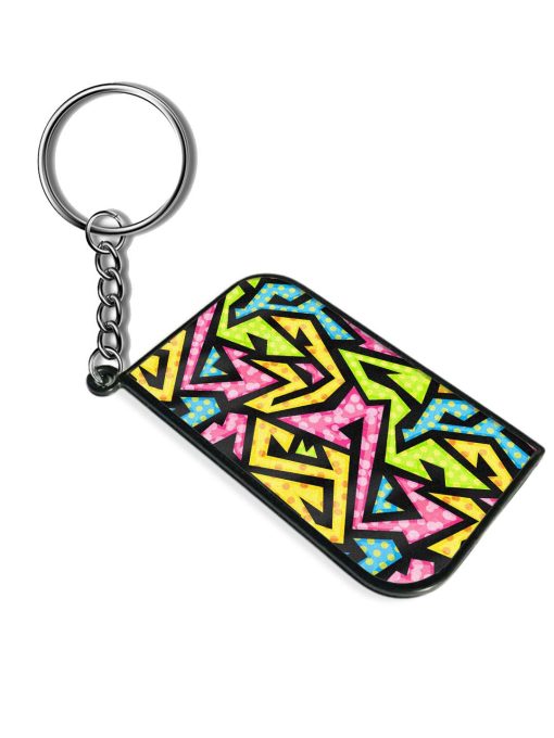 Colored Geometric Seamless Keychain Zapvi