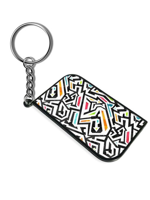 Graffiti Seamless Pattern Keychain Zapvi