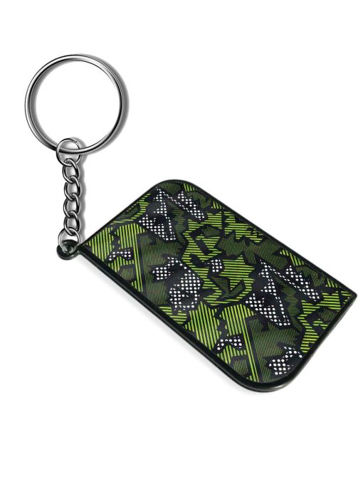 Green Color Geometric Keychain Zapvi