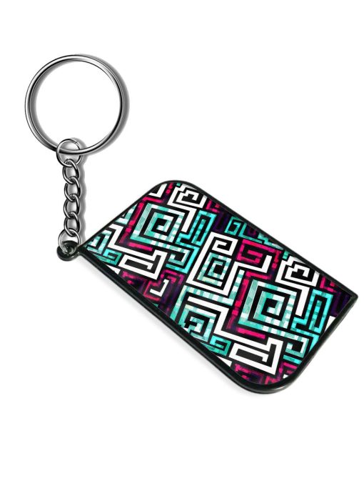 Spiral Seamless Pattern Keychain Zapvi