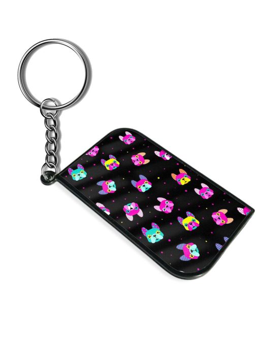 Abstract Seamless Dogs Keychain Zapvi