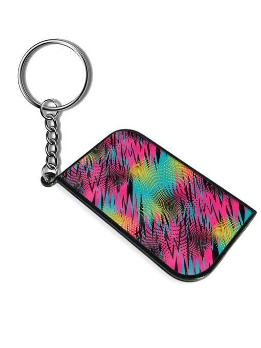 Abstract Seamless Geometric Keychain Zapvi