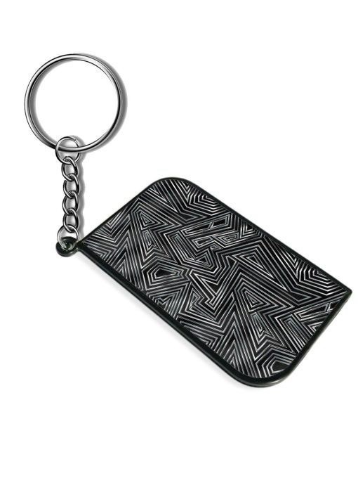 Chrome Geometric Vector Keychain Zapvi