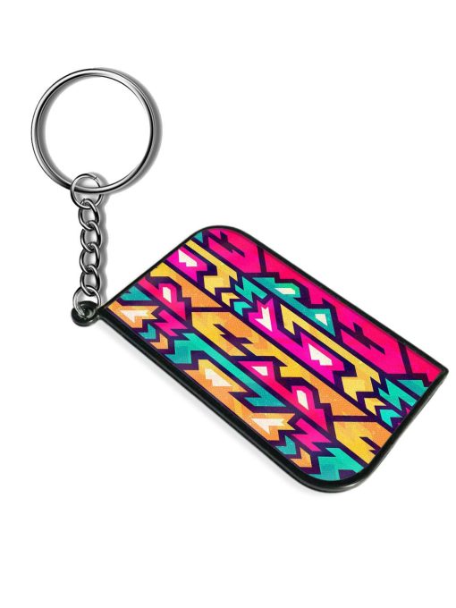 Colored Futurist Seamless Keychain Zapvi