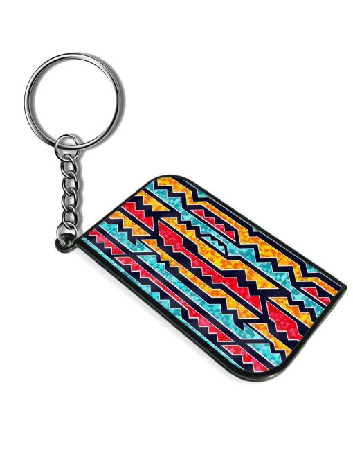 Colored Geometric Seamless Keychain Zapvi