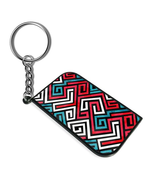 Colored Maze Seamless Keychain Zapvi