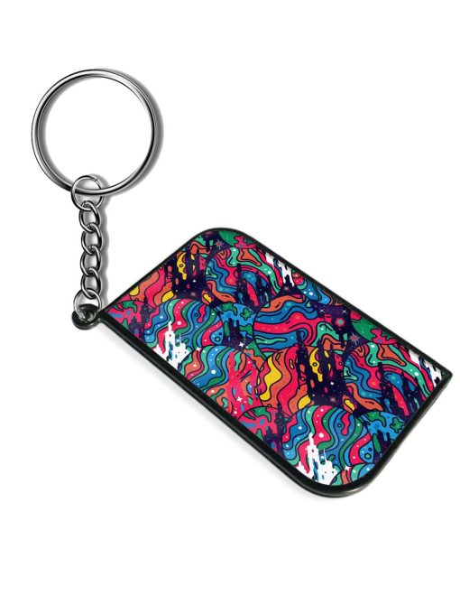 Colorful Abstract Space Keychain Zapvi