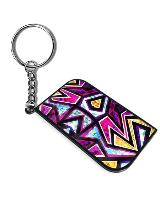 Diamond Geometric Seamless Keychain Zapvi