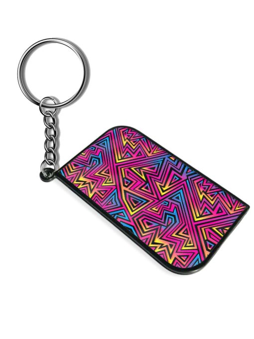 Neon Maze Seamless Keychain Zapvi