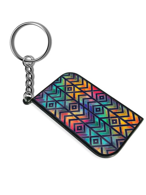 Retro Mosaic Seamless Keychain Zapvi