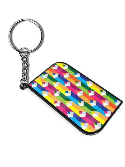 Seamless Geometric Pattern Keychain Zapvi