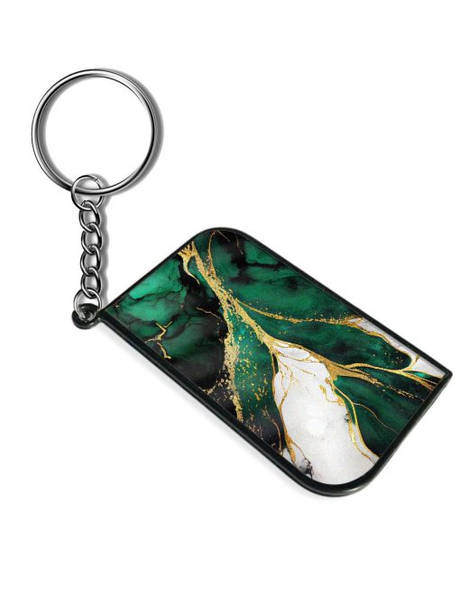 Blue Marble Art Keychain Zapvi