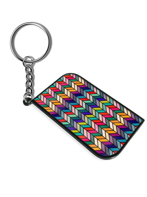 Retro Bauhaus Design Keychain Zapvi