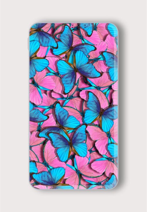 Pink Blue Natural Printed Designer 10000 mAh PowerBank Zapvi