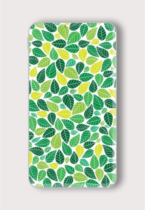 Abstract Colorful Leaves Printed Designer 10000 mAh PowerBank Zapvi