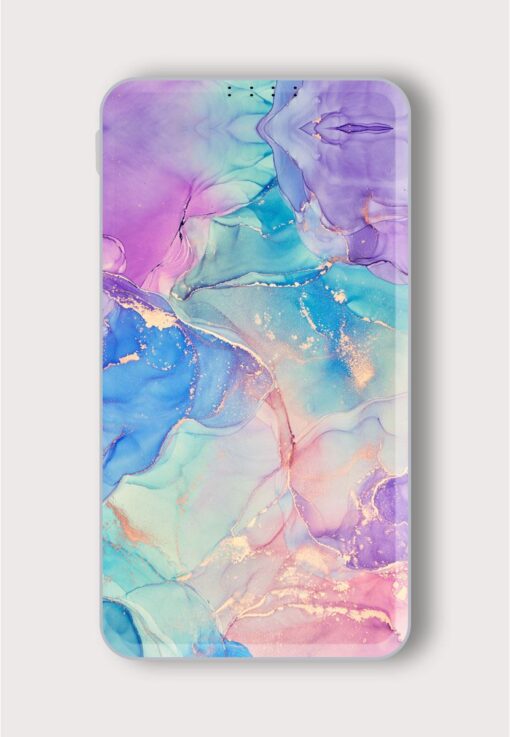 Alcohol Ink Colors Printed Designer 10000 mAh PowerBank Zapvi