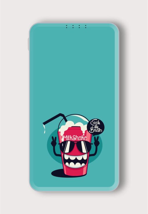 Cool Milkshake Printed Designer 10000 mAh PowerBank Zapvi