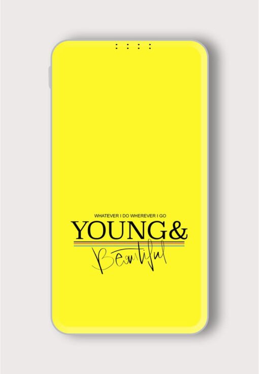 Young Beautiful Slogan Printed Designer 10000 mAh PowerBank Zapvi