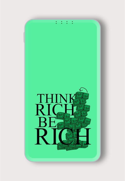 Think Rich Be Printed Designer 10000 mAh PowerBank Zapvi