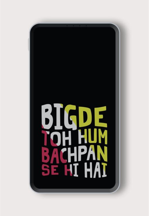 Humorous Hindi Quote Printed Designer 10000 mAh PowerBank Zapvi