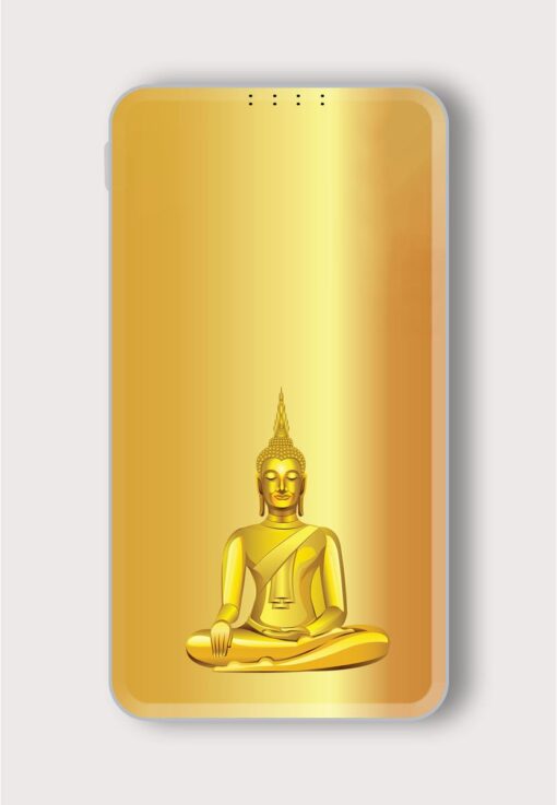 Thai Golden Buddha Printed Designer 10000 mAh PowerBank Zapvi