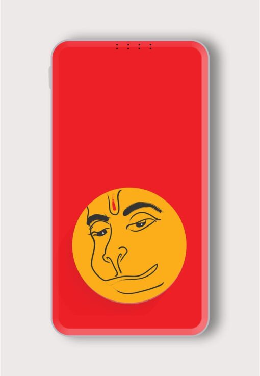 Lord Hanuman Vector Printed Designer 10000 mAh PowerBank Zapvi