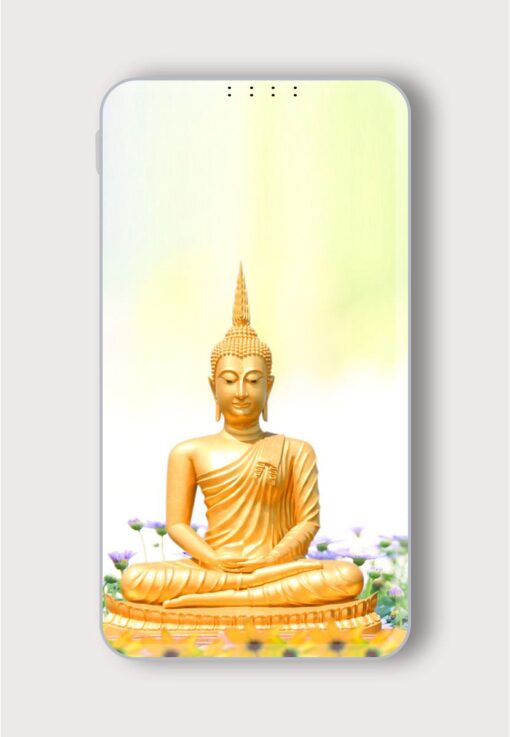 Gloden Buddha Statue Printed Designer 10000 mAh PowerBank Zapvi