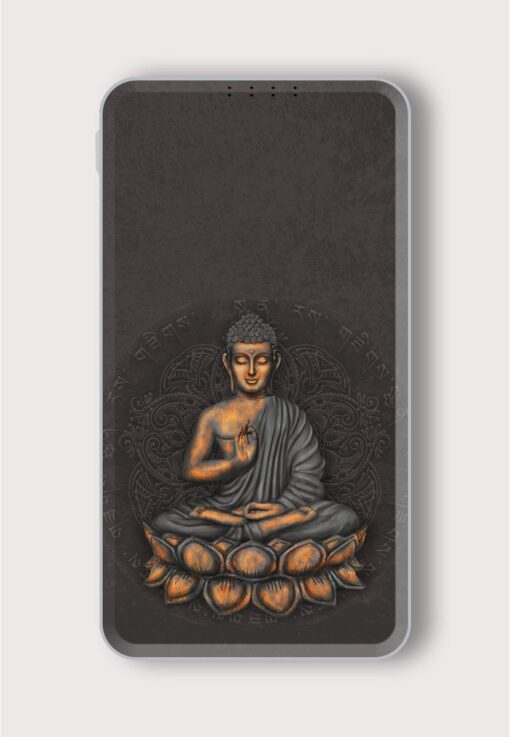 Gautama Buddha Against Printed Designer 10000 mAh PowerBank Zapvi