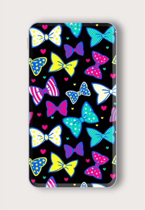 Bow Hearts Seamless Printed Designer 10000 mAh PowerBank Zapvi