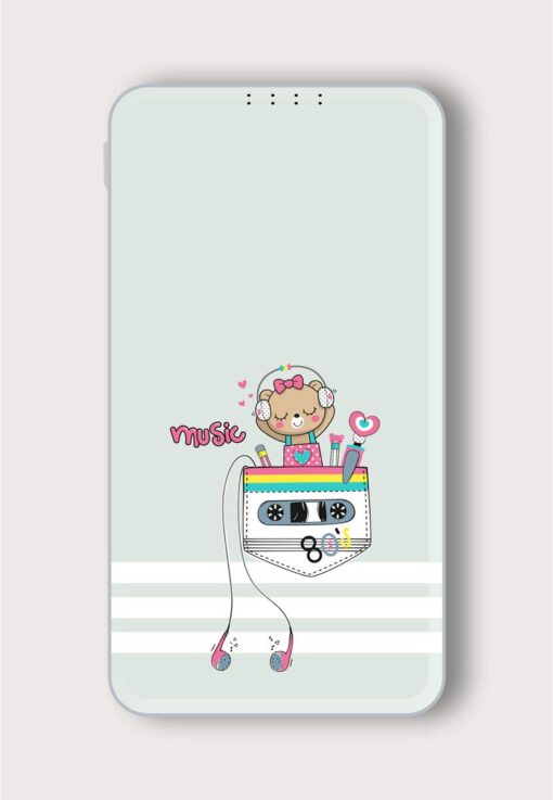 Cute Teddy Bear Printed Designer 10000 mAh PowerBank Zapvi