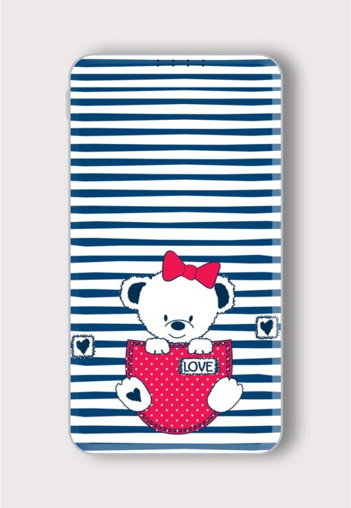 Cute Teddy Bear Printed Designer 10000 mAh PowerBank Zapvi