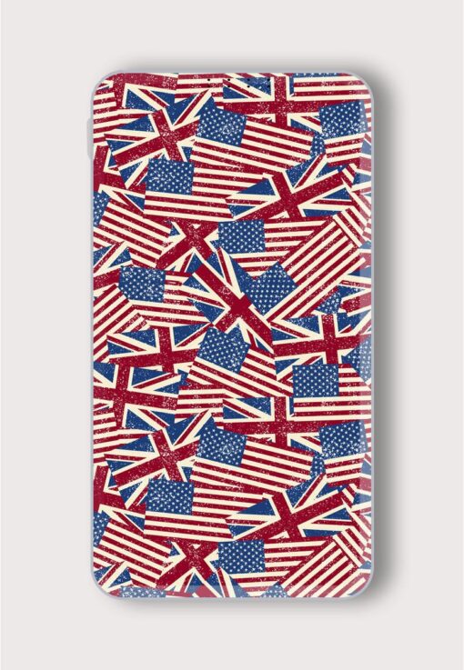 Seamless Pattern Flags Printed Designer 10000 mAh PowerBank Zapvi